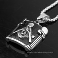 Hot Sale Silver Jewelry Stainless Steel Jewelry Charms Freemason Fashion Pendants Necklace